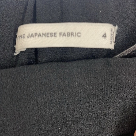 Aritzia Babaton Cohen Black Pull On Ankle Pants Pockets Front Pleats Crepe Sz 4 - Picture 11 of 16